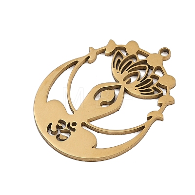 201 Stainless Steel Pendants STAS-Z155-06G-1