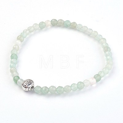 Natural Green Aventurine Stretch Bracelets BJEW-JB03939-06-1