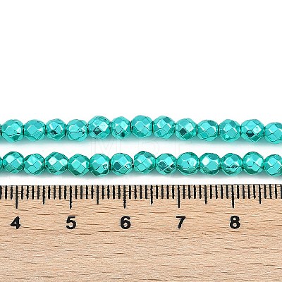 Baking Paint Electroplated Synthetic Non-magnetic Hematite Beads Strands G-H072-A01-01J-1