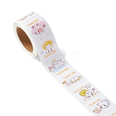 Adhesive Thank You Stickers Roll DIY-M035-03F-1