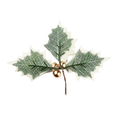 Plastic Artificial Christmas Leaf FIND-G083-01A-1