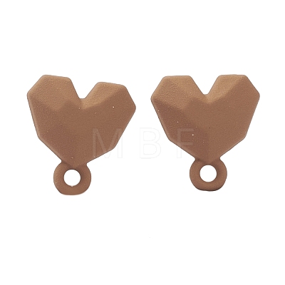 Spray Painted Alloy Stud Earrings Findings FIND-I015-E08-1