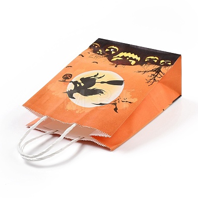 Halloween Theme Kraft Paper Gift Bags CARB-A006-01D-1