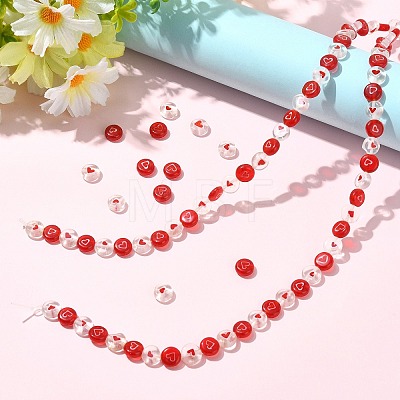 2 Strands Handmade Lampwork Beads Strands LAMP-CJ0003-18-1