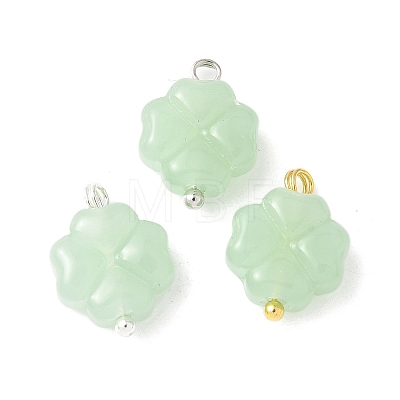 3Pcs 3 Colors Spray Painted Glass Pendants PALLOY-JF03522-01-1