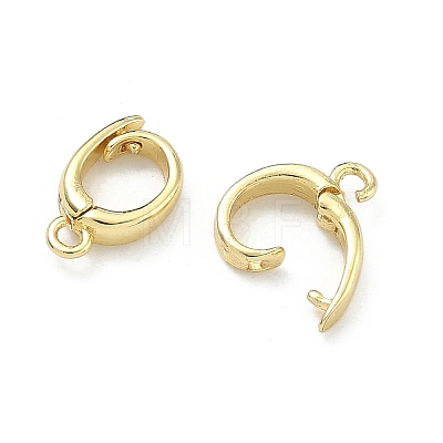 Brass Twister Clasps KK-D229-21G-1