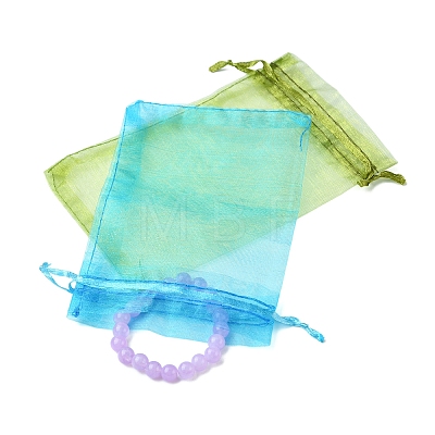 50Pcs Organza Bags Jewellery Storage Pouches Wedding Favour Party Mesh Drawstring Gift OP-FS0001-05C-1