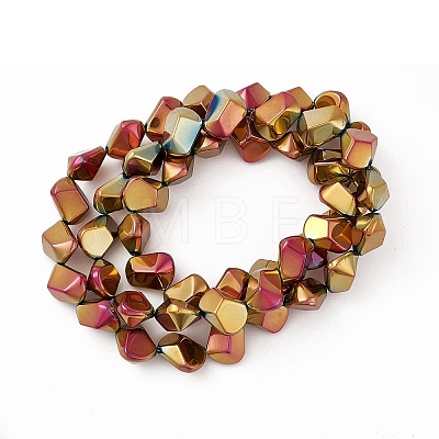 Full Plated Electroplate Glass Beads EGLA-Q066-FP02-1