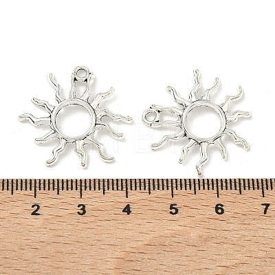 Tibetan Style Alloy Sun Pendants TIBEP-M020-09AS-1
