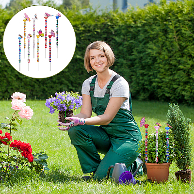 DIY Beaded Garden Stake Kit DIY-OC0015-63-1