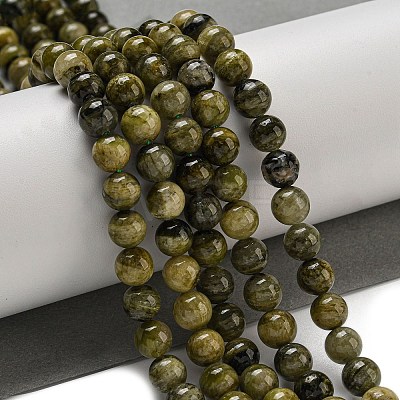 Natural Green Tourmaline Beads Strands G-B099-C05-03-1