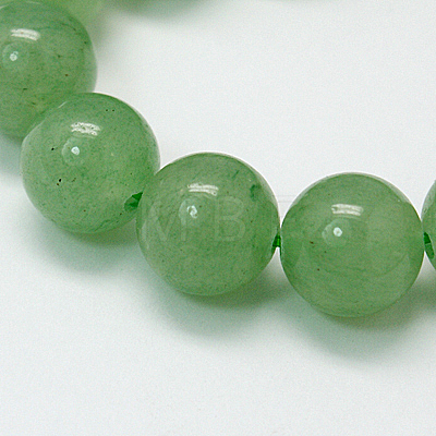 Natural Green Aventurine Beads Strands G-G099-14mm-17-1
