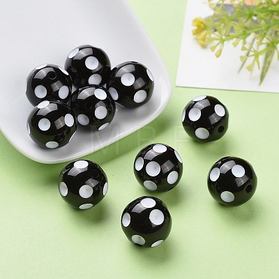 20MM Chunky Bubblegum Acrylic Round Beads X-SACR-S146-20mm-09-1