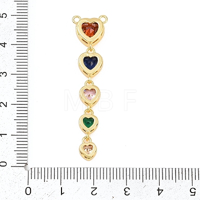 Brass Micro Pave Cubic Zirconia Pendants KK-K418-03A-G-1