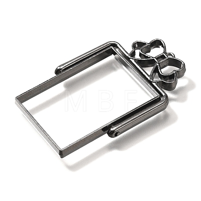 Alloy Open Back Bezel Pendants PALLOY-I223-10B-1