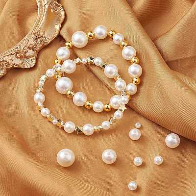 10Style Imitated Pearl Acrylic Beads and CCB Plastic Beads DIY-YW0007-51-1