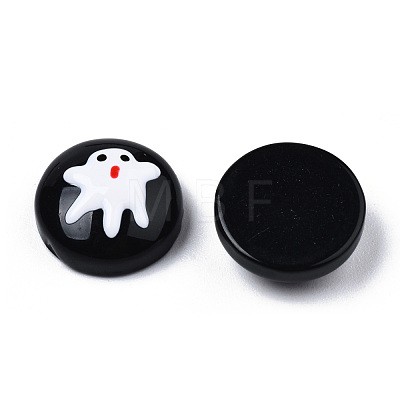 Halloween Opaque Resin Enamel Cabochons CRES-N031-012-1