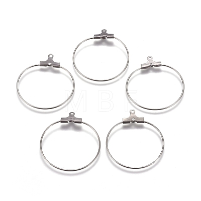 304 Stainless Steel Wire Pendants STAS-M274-020B-1