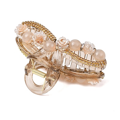 Resin & Rhinestone Claw Hair Clips PHAR-Z008-01C-1