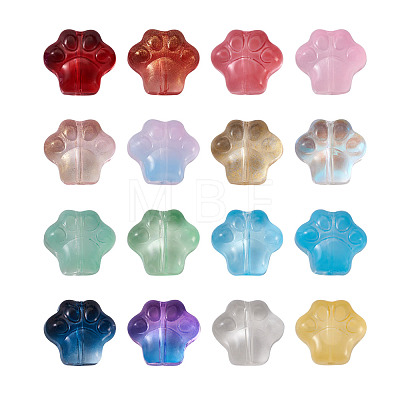 Craftdady Transparent Spray Painted Glass Beads GGLA-CD0001-06-1