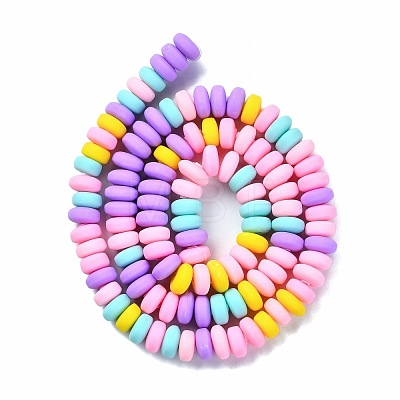 Handmade Polymer Clay Beads Strands X-CLAY-N008-008M-1