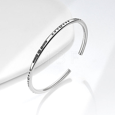 Engraved Brass Cuff Bangles for Women Men FS-WG01448-01-1