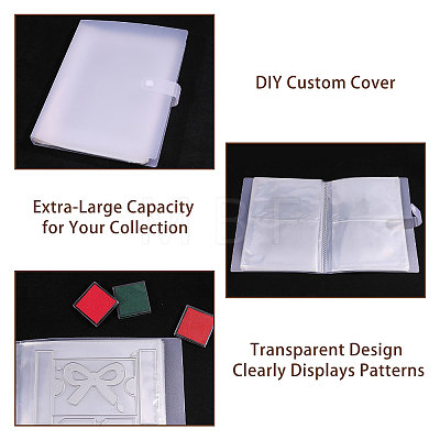 6 Inch Transparent PP Plastic Photocard Storage Albums AJEW-WH0696-614-1