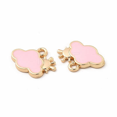 Alloy Enamel Charms FIND-A025-18G-02-1