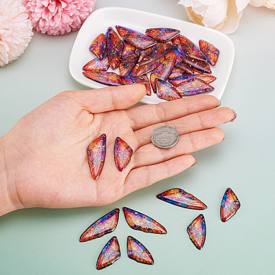 Transparent Resin Wing Pendants Set RESI-TAC0021-01D-1