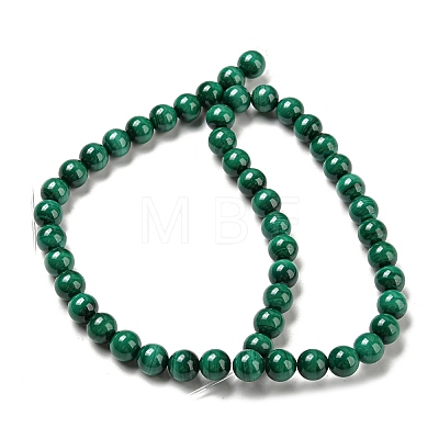 Natural Malachite Beads Strands G-R432-11-8mm-1
