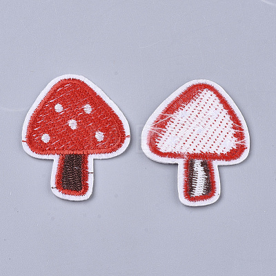 Computerized Embroidery Cloth Iron On/Sew On Patches AJEW-S076-036-1