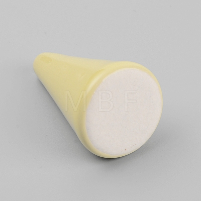 Cone Shaped Vitreous Enamel Ring Displays RDIS-WH0006-12D-1