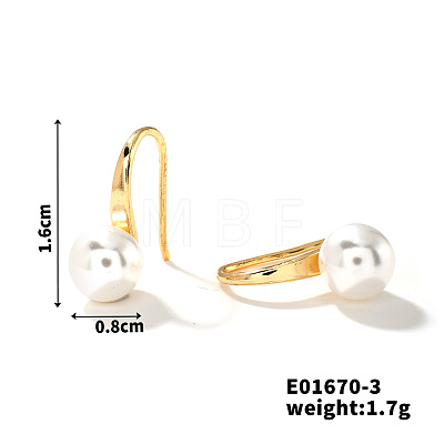 Summer Chic Imitation Pearl Ear Studs Fashion European American Style Earrings CK5896-3-1