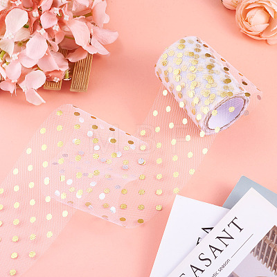 Glitter Sequin Deco Mesh Ribbons OCOR-TADJ0001-10C-1