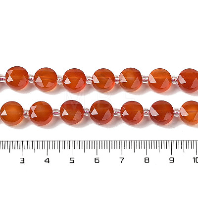 Natural Carnelian Bead Strands G-NH0013-A03-01-1