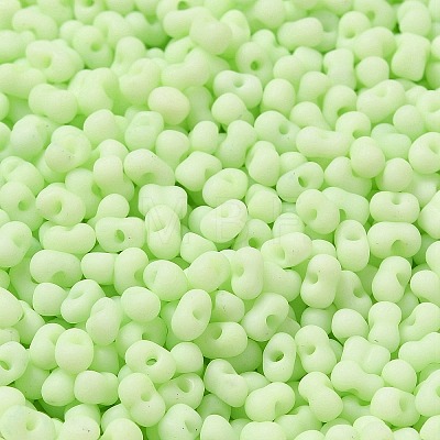 Glass Frosted Seed Beads SEED-K009-05B-06-1