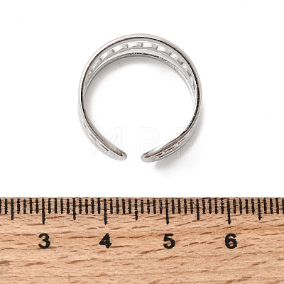 304 Stainless Steel Cuff Open Rings RJEW-P188-02G-P-1