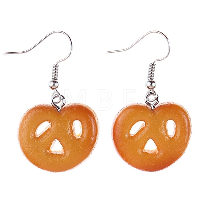 Resin Food Model Dangle Earrings PW-WG3638D-05-1