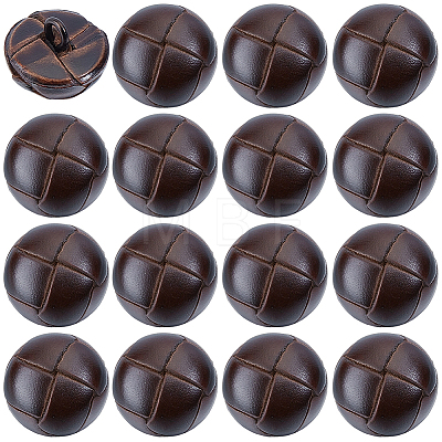16Pcs 1-Hole Cowhide Shank Buttons FIND-CY0002-04A-1