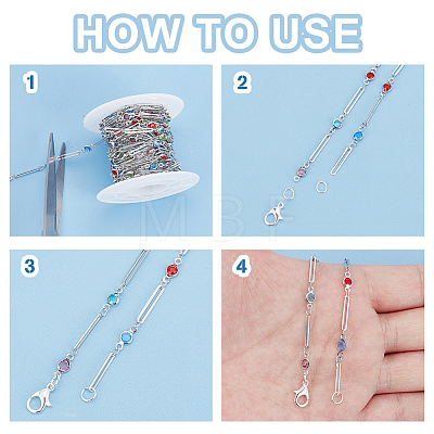 BENECREAT DIY Chain Necklace Bracelet Making Kit DIY-BC0012-34-1