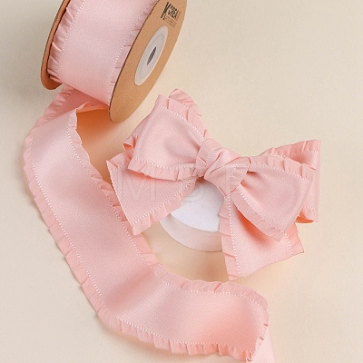 10 Yards Polyester Ruffled Ribbons PW-WG29113-11-1