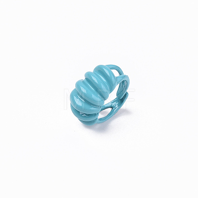 Spray Painted Alloy Cuff Rings X-RJEW-T011-24B-RS-1