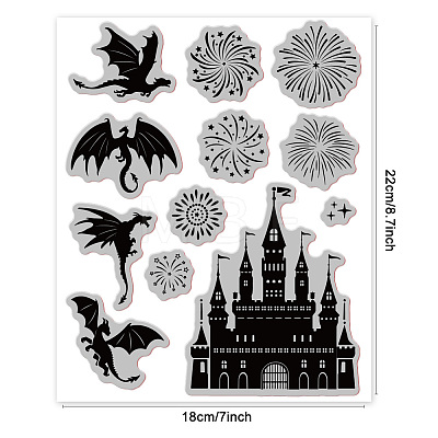 Rubber Clear Stamps DIY-WH0251-019-1