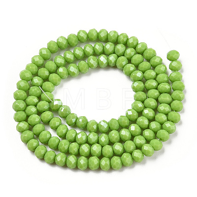 Electroplate Glass Beads Strands EGLA-A034-P8mm-A28-1
