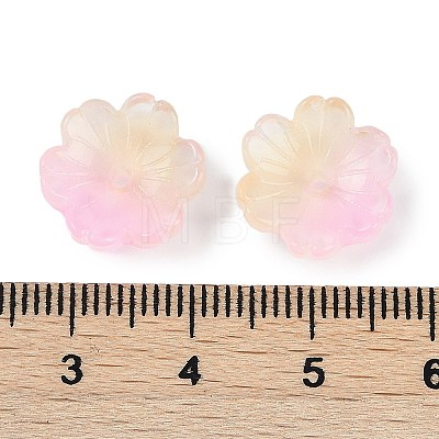 Transparent Spray Paint Glass Beads X1-GLAA-H035-04C-1