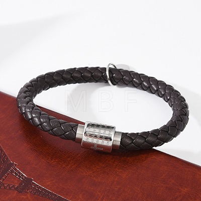 Braided Microfiber Leather Cord Bracelets BJEW-D304-13P-01-1