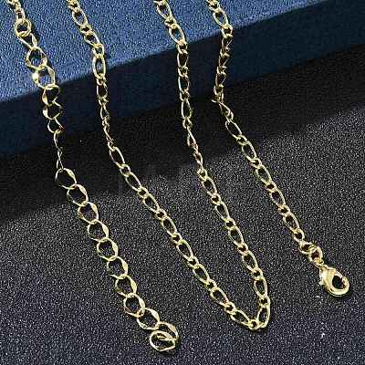 2.5MM Brass Figaro Chain Necklaces for Women KK-CBA4FD4-11G-1