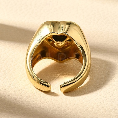 Brass Cuff Rings for Women RJEW-Q008-11G-01-1