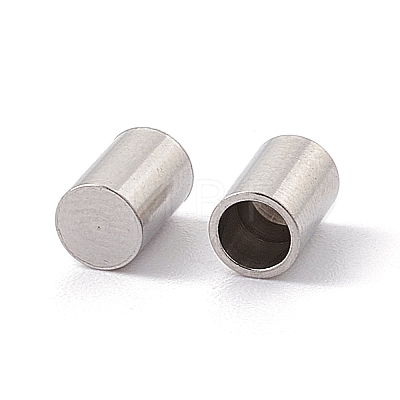 Tarnish Resistant 201 Stainless Steel Cord Ends X-STAS-G288-01A-P-1