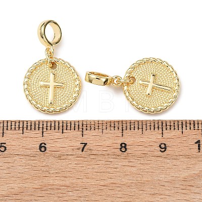 Brass European Dangle Charms KK-H278-01G-02-1